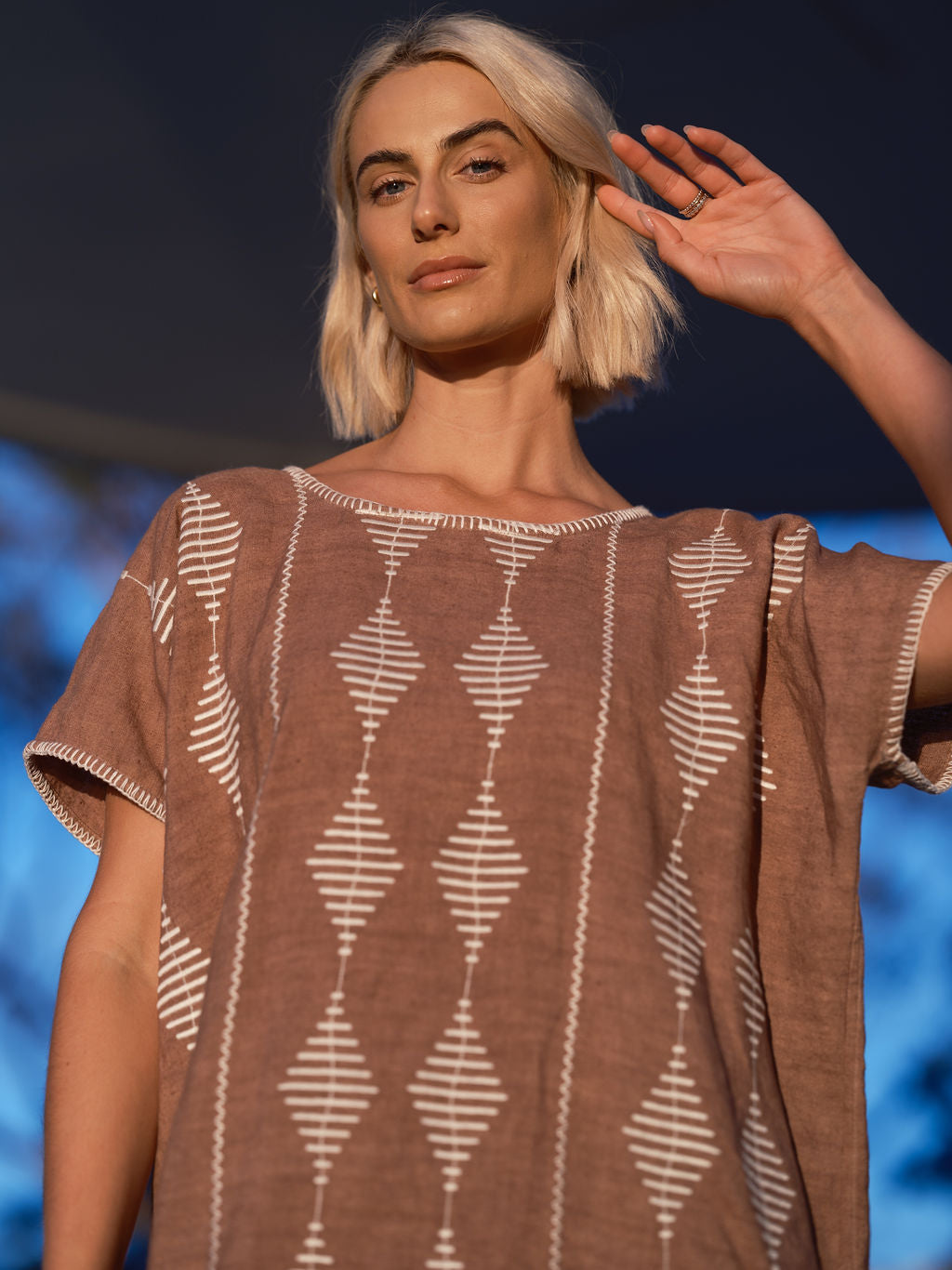 THE FRIDA KAFTAN - TOBACCO