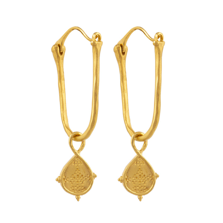 NAHLA Hoops 22k gold plated