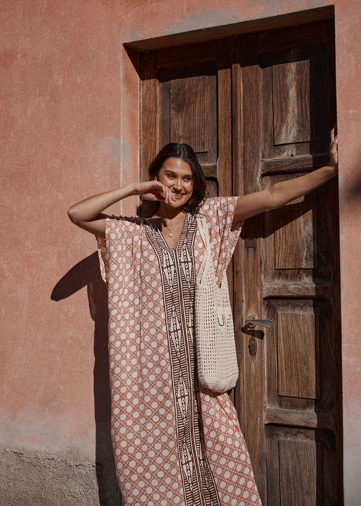 THE SUNDAY KAFTAN – DUSTY ROSE