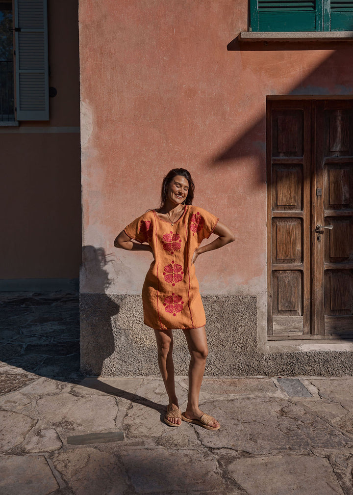 THE TIPPI MINI - TANGERINE AND FUCHSIA