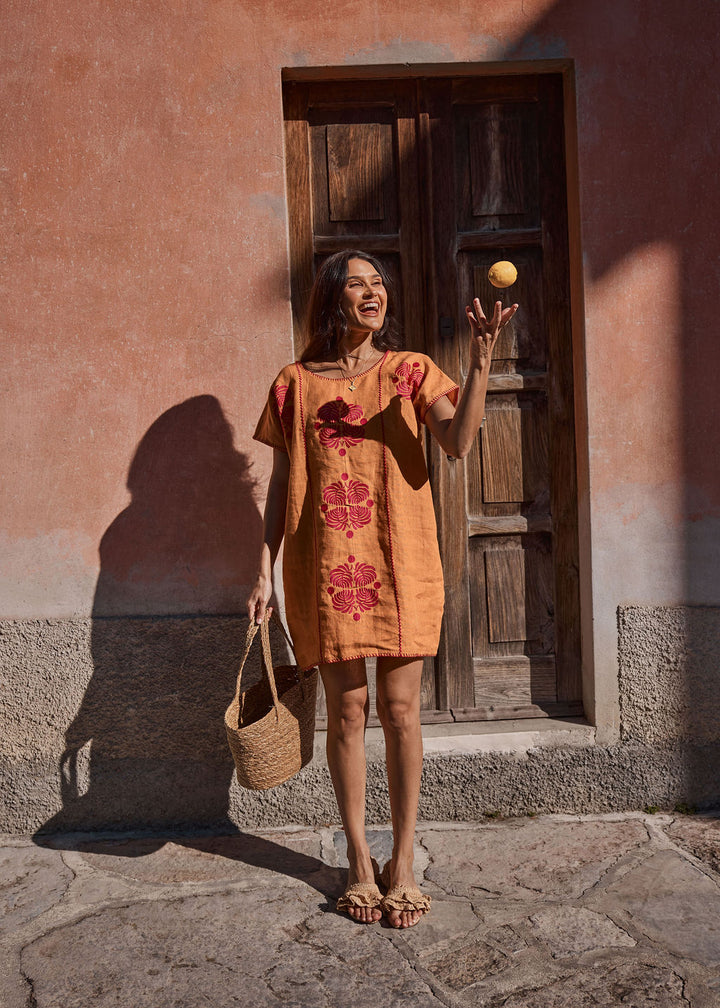 THE TIPPI MINI - TANGERINE AND FUCHSIA