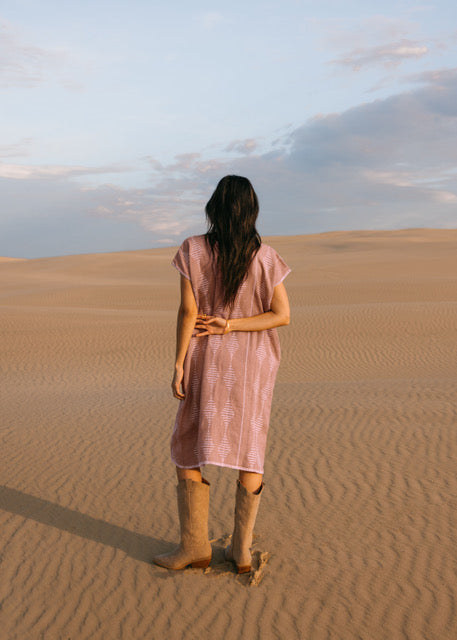 THE FRIDA KAFTAN - Dusty Pink