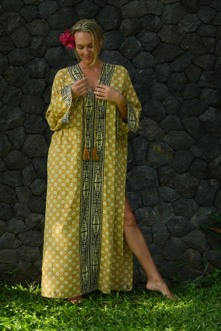 The Luna Kaftan - Golden Ochre