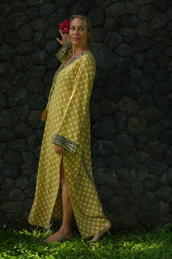 The Luna Kaftan - Golden Ochre