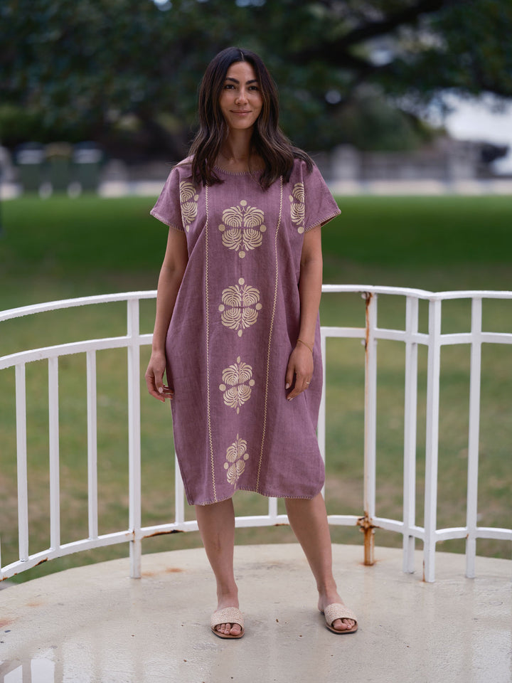 The Tippi Kaftan - Lilac and Lemon