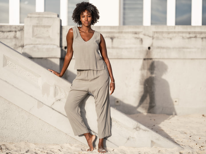 THE RELAXED PANT Sage Green