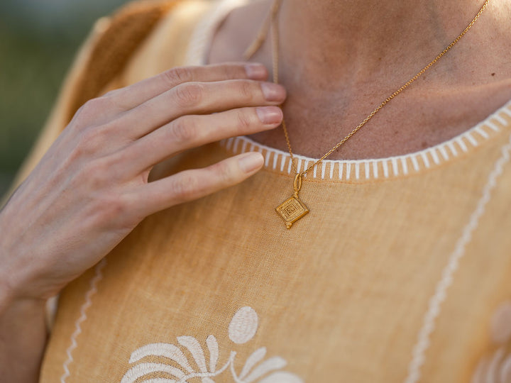 KYA Necklace 22k gold plated