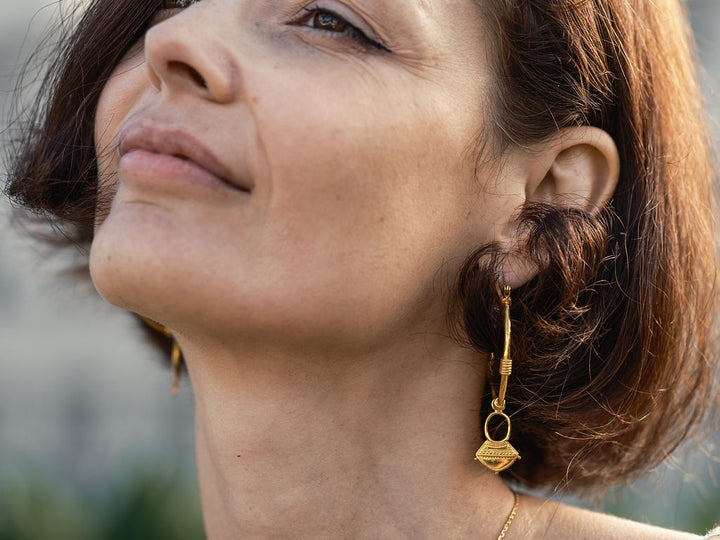 Large AALIA Hoops Gold Plated