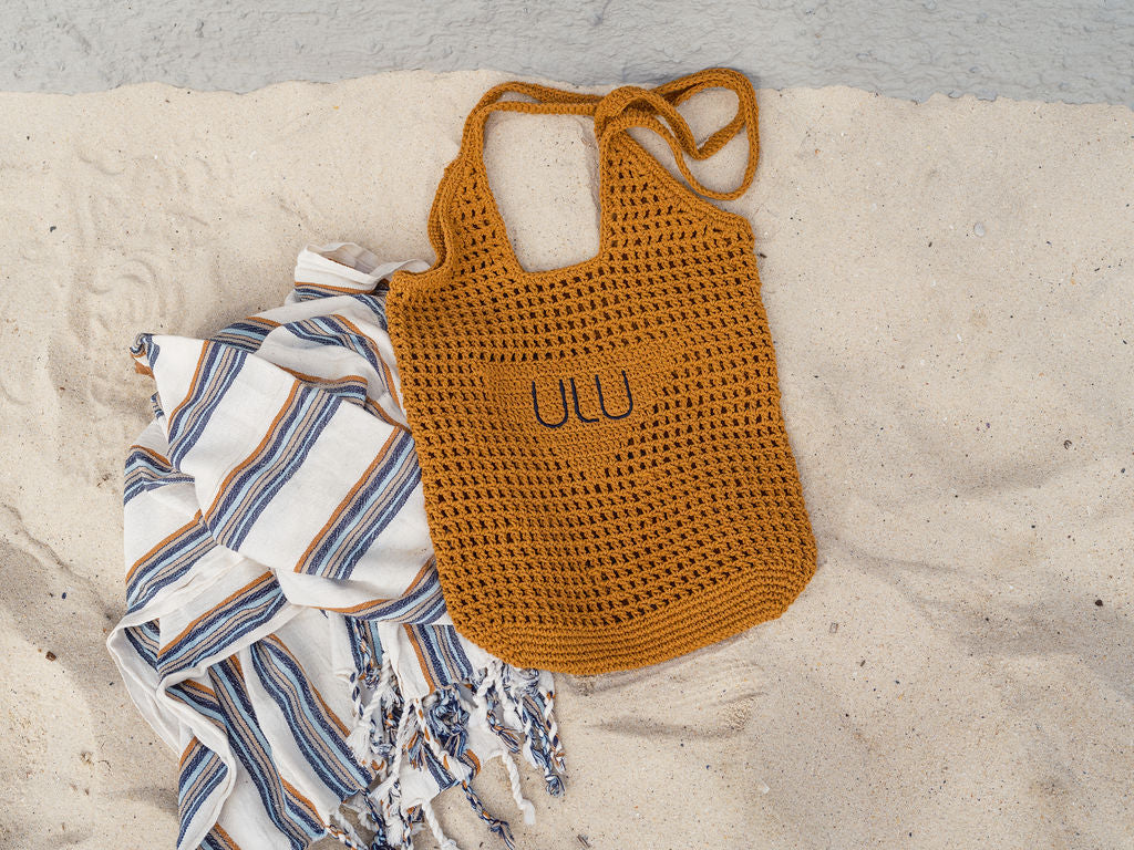 ULU LOUNGE CROCHET BAG - TOBACCO