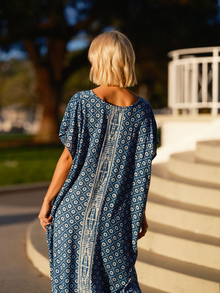 THE SUNDAY KAFTAN - Indigo