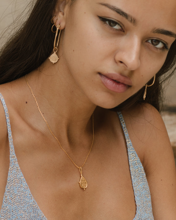 NAHLA Hoops 22k gold plated