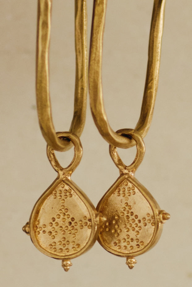 NAHLA Hoops 22k gold plated