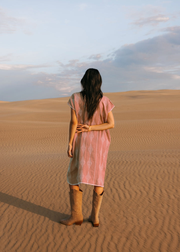 THE FRIDA KAFTAN - Dusty Pink